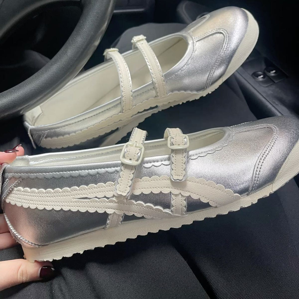 ONITSUKA TIGER MEXICO 66 BAILET METALLIC SILVER / WHITE