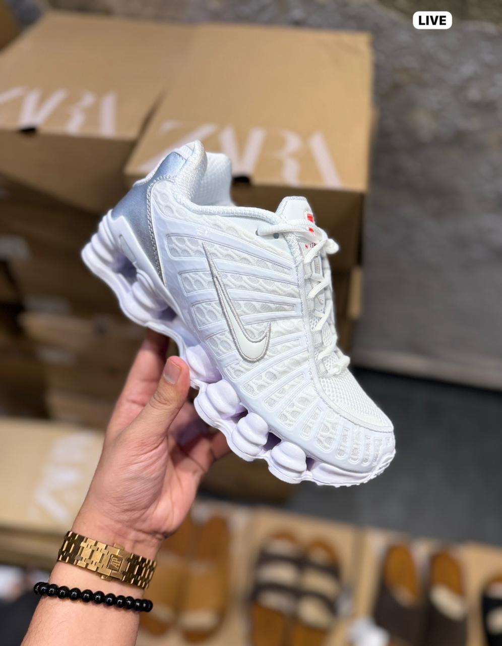 NIKE SHOX TL TRIPPLE WHITE
