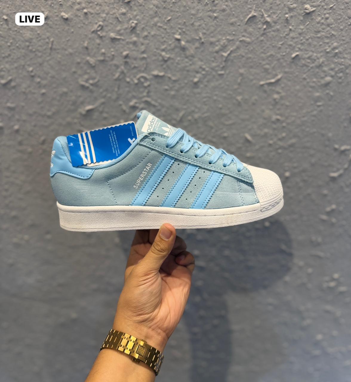 ADIDAS SUPERSTAR LIGHT SKY BLUE