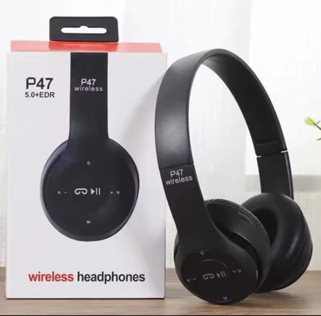 P47 Wireless Bluetooth 5.0+EDR Headphones