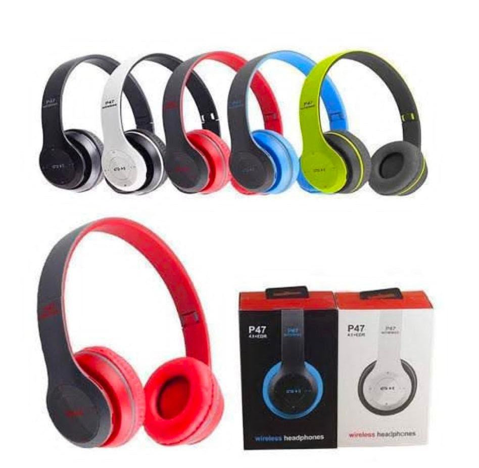 P47 Wireless Bluetooth 5.0+EDR Headphones